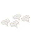 Saks Fifth Avenue 4-piece Ceramic Cheese Markers In White