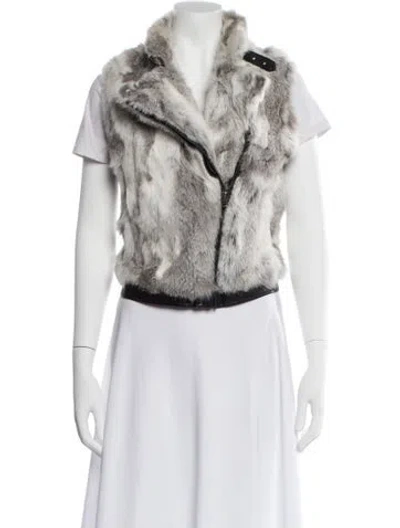 Pre-owned Saks Fifth Avenue Animal Print Vest In Neutral