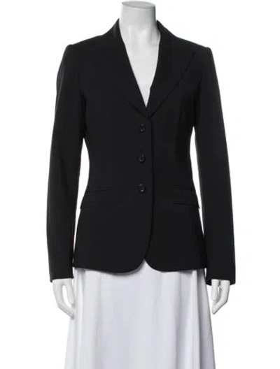 Pre-owned Saks Fifth Avenue Blazer In Black