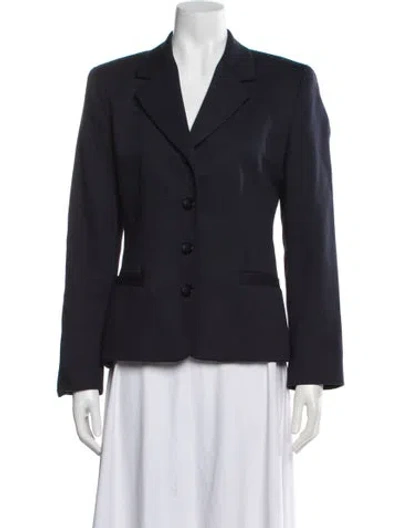 Pre-owned Saks Fifth Avenue Blazer In Blue