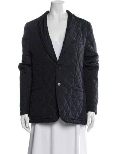 Pre-owned Saks Fifth Avenue Blazer In Blue