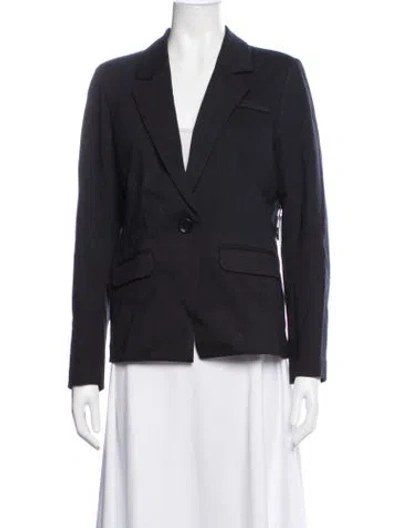 Pre-owned Saks Fifth Avenue Blazer In Blue