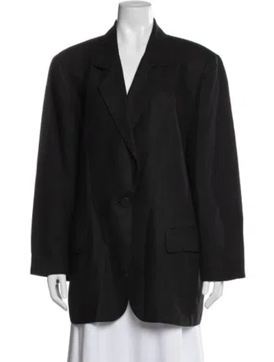 Pre-owned Saks Fifth Avenue Blazer In Gray