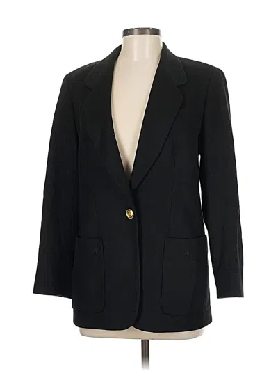 Pre-owned Saks Fifth Avenue Blazer Jacket In Black