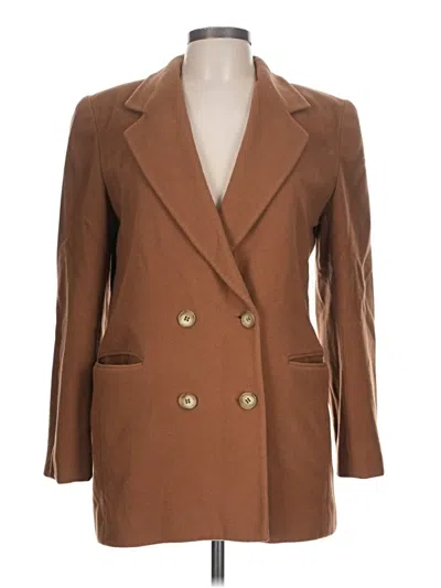 Pre-owned Saks Fifth Avenue Blazer Jacket In Brown