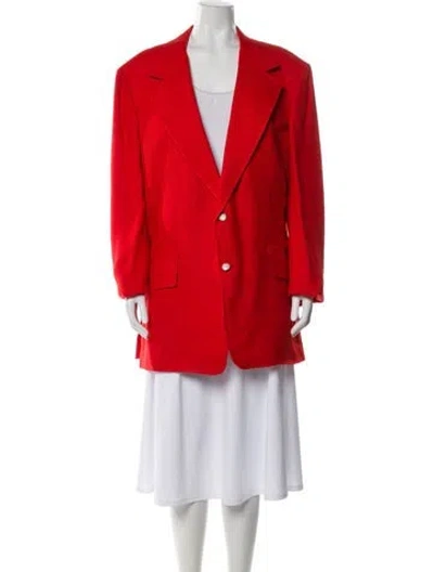 Pre-owned Saks Fifth Avenue Blazer In Orange