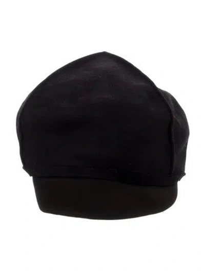 Pre-owned Saks Fifth Avenue Branded Hat In Black