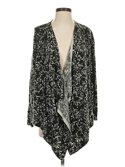 Pre-owned Saks Fifth Avenue Cardigan Sweater In Black