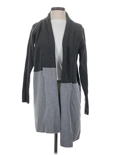 Pre-owned Saks Fifth Avenue Cardigan Sweater In Gray