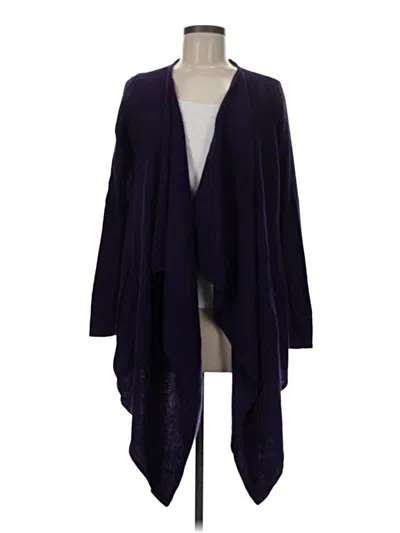 Pre-owned Saks Fifth Avenue Cardigan Sweater In Purple
