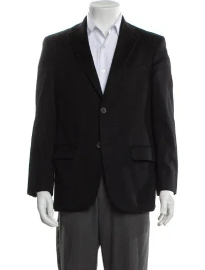 Pre-owned Saks Fifth Avenue Cashmere Blazer In Black