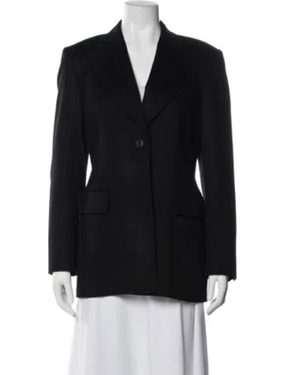 Pre-owned Saks Fifth Avenue Cashmere Blazer In Black