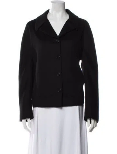 Pre-owned Saks Fifth Avenue Cashmere Blazer In Black