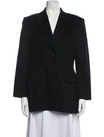 Pre-owned Saks Fifth Avenue Cashmere Blazer In Blue