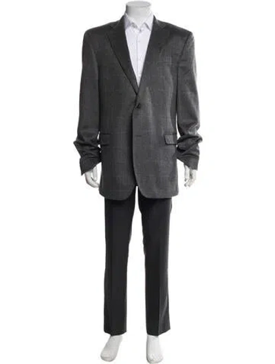 Pre-owned Saks Fifth Avenue Cashmere Blazer In Gray