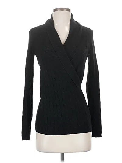 Pre-owned Saks Fifth Avenue Cashmere Cardigan Sweater In Black