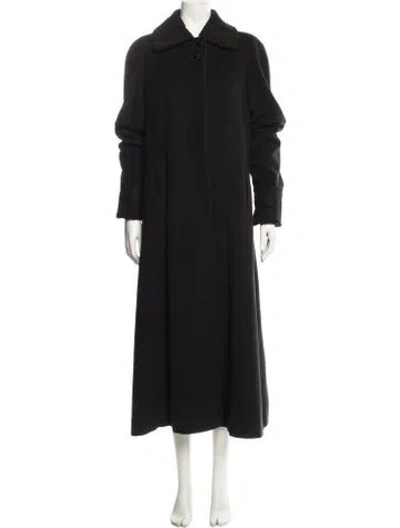 Pre-owned Saks Fifth Avenue Cashmere Coat In Black