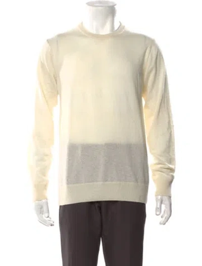 Pre-owned Saks Fifth Avenue Cashmere Crew Neck Pullover In Neutral