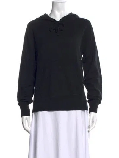 Pre-owned Saks Fifth Avenue Cashmere Crew Neck Sweater In Black