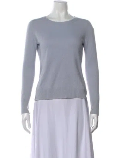 Pre-owned Saks Fifth Avenue Cashmere Crew Neck Sweater In Gray