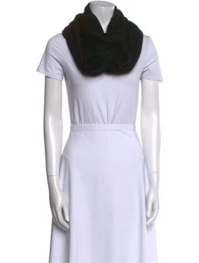 Pre-owned Saks Fifth Avenue Cashmere Infinity Scarf In Black