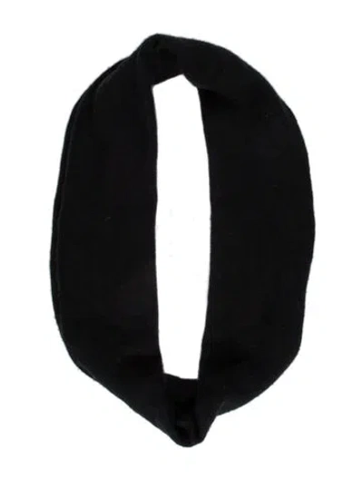 Pre-owned Saks Fifth Avenue Cashmere Infinity Scarf In Black