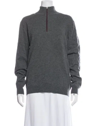 Pre-owned Saks Fifth Avenue Cashmere Jacket In Grey