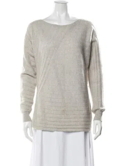 Pre-owned Saks Fifth Avenue Cashmere Mini Dress In Brown