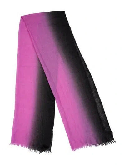 Pre-owned Saks Fifth Avenue Cashmere Printed Scarf In Multi
