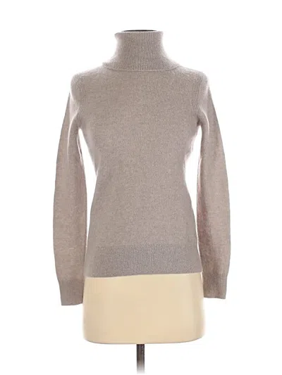 Pre-owned Saks Fifth Avenue Cashmere Pullover Sweater In Brown