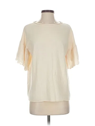 Pre-owned Saks Fifth Avenue Cashmere Pullover Sweater In White