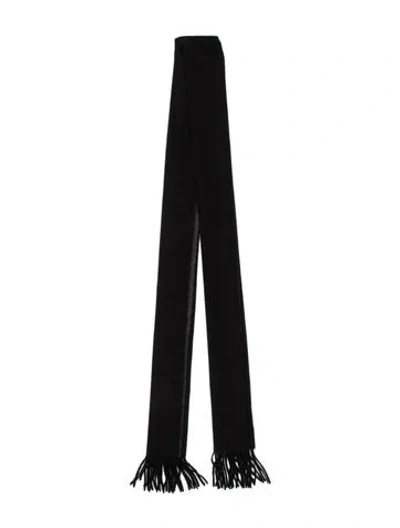 Pre-owned Saks Fifth Avenue Cashmere Scarf In Black