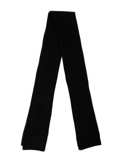 Pre-owned Saks Fifth Avenue Cashmere Scarf In Black
