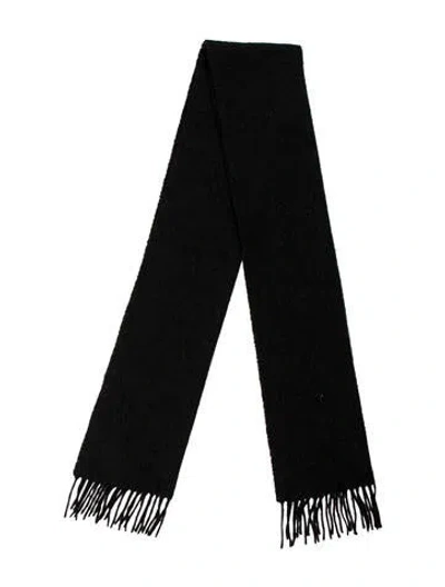 Pre-owned Saks Fifth Avenue Cashmere Scarf In Gray