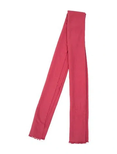 Pre-owned Saks Fifth Avenue Cashmere Scarf In Pink