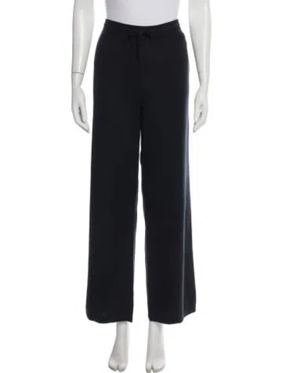 Pre-owned Saks Fifth Avenue Cashmere Sweatpants W/ Tags In Black/blue