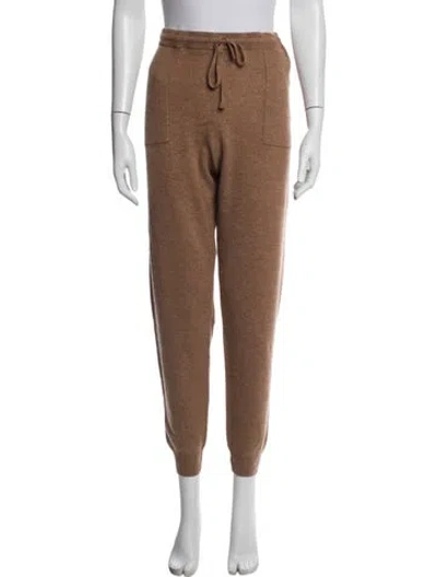 Pre-owned Saks Fifth Avenue Cashmere Sweatpants W/ Tags In Brown