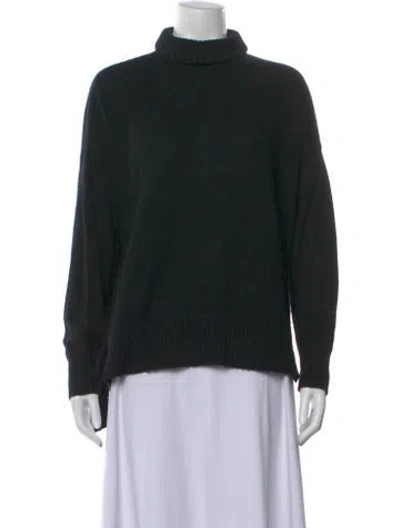 Pre-owned Saks Fifth Avenue Cashmere Turtleneck Sweater In Black