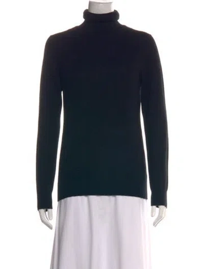 Pre-owned Saks Fifth Avenue Cashmere Turtleneck Sweater W/ Tags In Black