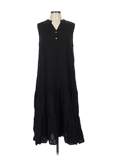 Pre-owned Saks Fifth Avenue Casual Dress In Black