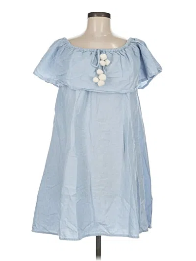 Pre-owned Saks Fifth Avenue Casual Dress In Blue