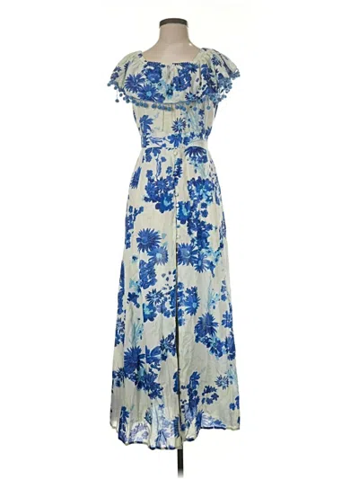 Pre-owned Saks Fifth Avenue Casual Dress In Blue