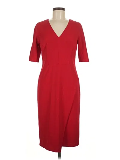 Pre-owned Saks Fifth Avenue Casual Dress In Red