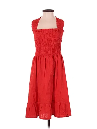 Pre-owned Saks Fifth Avenue Casual Dress In Red