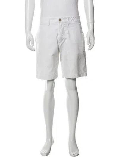 Pre-owned Saks Fifth Avenue Chino Shorts In White