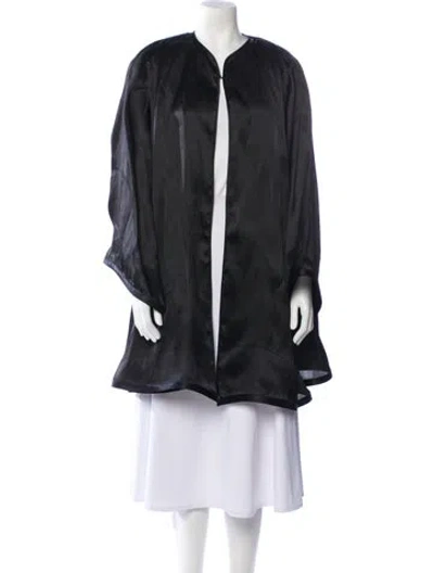 Pre-owned Saks Fifth Avenue Coat In Black