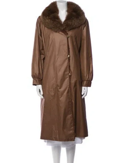 Pre-owned Saks Fifth Avenue Coat In Brown