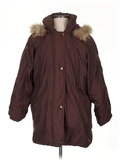 Pre-owned Saks Fifth Avenue Coat In Brown