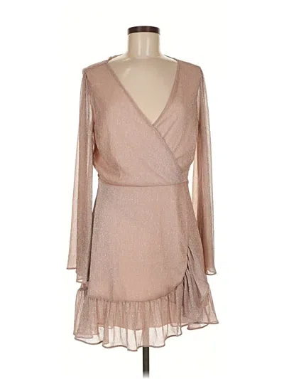 Pre-owned Saks Fifth Avenue Cocktail Dress In Brown
