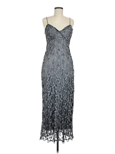 Pre-owned Saks Fifth Avenue Cocktail Dress In Gray